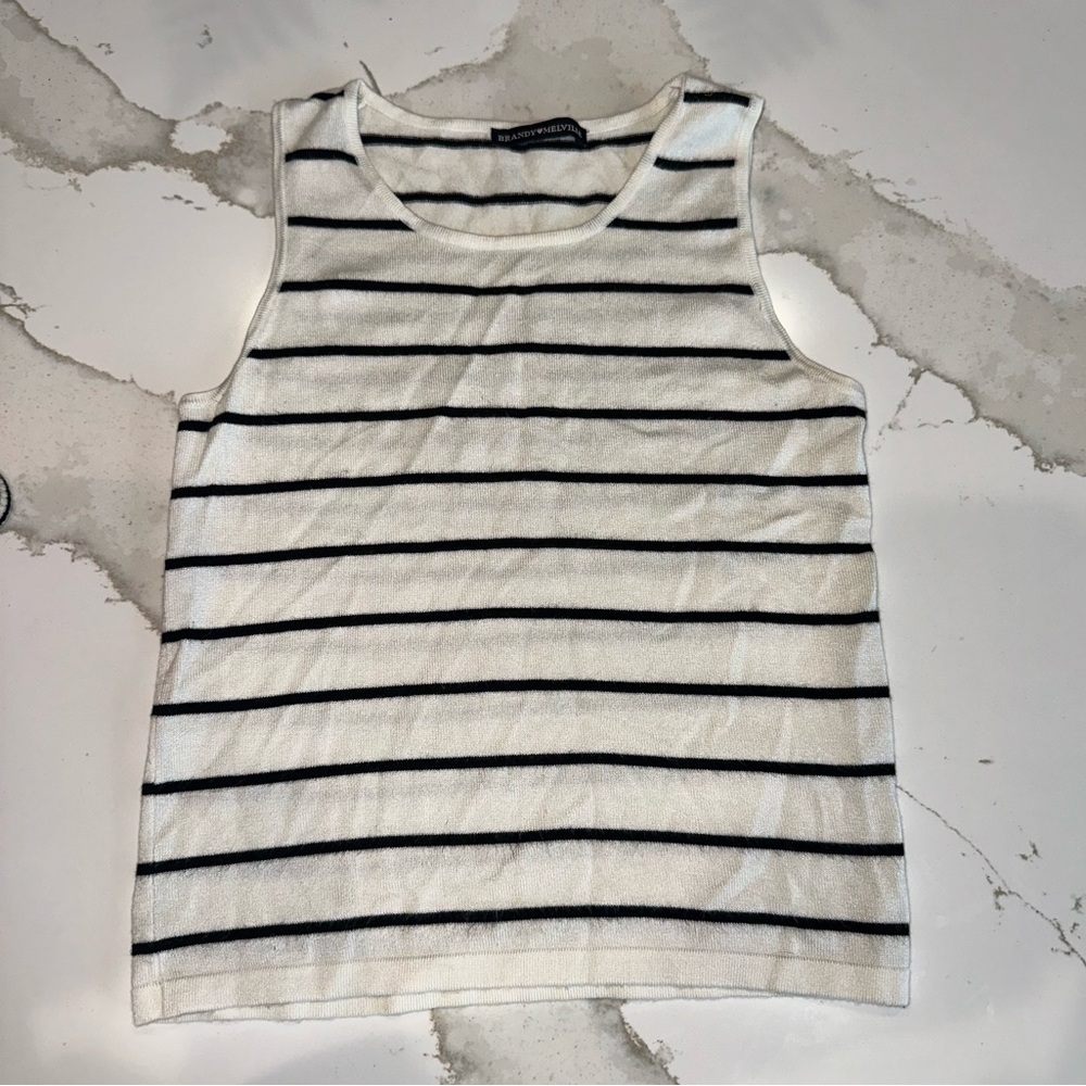 Brandy Melville Striped Tank Top ONE SIZE